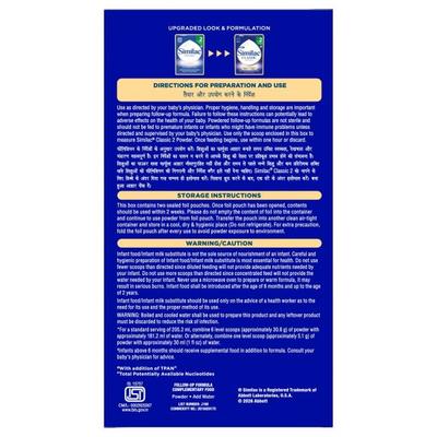 Similac Classic Follow Up Formula Stage 2 Powder (6 to 12 months) Refill Pack 800 g - Baby And Infant Supplements