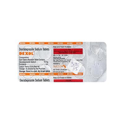 DEXOL Tablet 10's - Ulcer/Reflux/Flatulence-Aaa