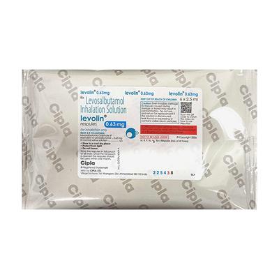 LEVOLIN 0.63mg Respules 6x2.5ml - Asthma/COPD-Ast