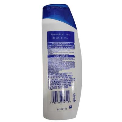 Head & Shoulders 2-in-1 Anti Dandruff Shampoo + Conditioner Cool Menthol With Almond Milk 180 ml - Dry Shampoos & Conditioners