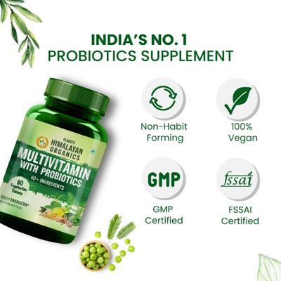 Vlado's Himalayan Organics Multivitamin with Probiotics Veg Tablets 60's - Multi-Vitamins