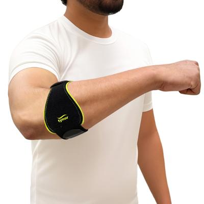 Tynor Tennis/Golfers Elbow Support Pro (UN) - Black & Green - Abdomen/Neck/Arm/Elbow Supports
