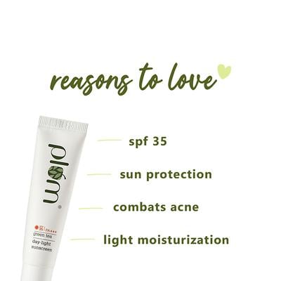 Plum Green Tea Daylight Sunscreen Gel SPF 35 - l Mini Pack 15 ml - Face Sunscreen