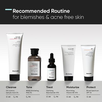 Minimalist Niacinamide 10% Face Serum with matmarine , zinc, acetyl glucosamine 30 ml - Face Serum