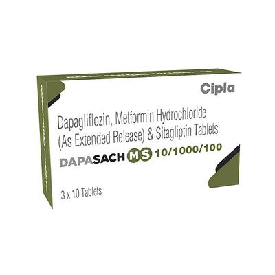 DAPASACH MS 10/1000/100 Tablet 10's - Diabetes-Ant