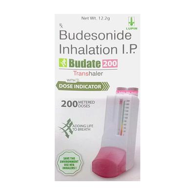 BUDATE 200 WITH DOSE COUNTER 200md Transhaler 12.2g - Asthma/COPD-Ast