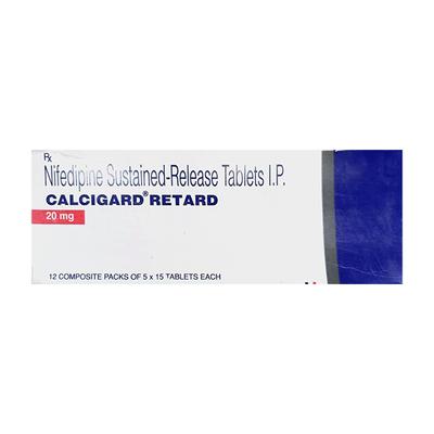 CALCIGARD RETARD 20mg Tablet 15's - Hypertension-Cal