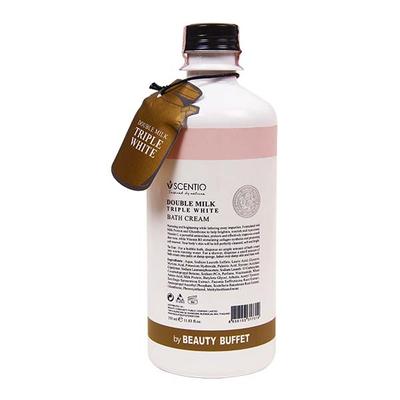 Scentio Double Milk Triple White Organic Bath Cream 350 ml - Shower Gels & Body Wash