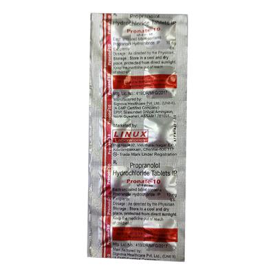 Pronate 10mg Tablet 10'S - Hypertension-Bet