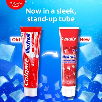 Colgate Max Fresh with Cooling Crystals Red Gel Toothpaste - Spicy Fresh 150 gm - Toothpaste