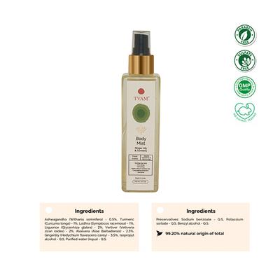 Tvam Body Mist - Ginger Lilly & Turmeric 200 ml - Face Creams