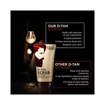 Qraamen De-Tan Scrub - Essentials For Men 100gm - Face Scrubs
