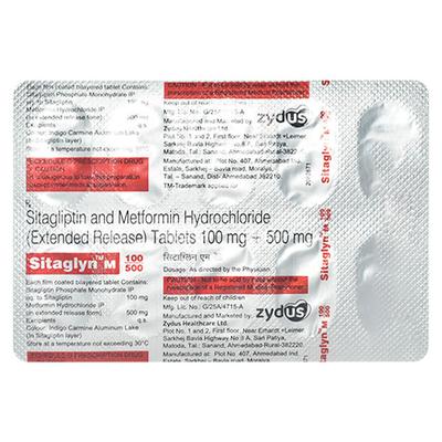 SIGLYN M 100/500 Tablet 10's - Diabetes-Ant