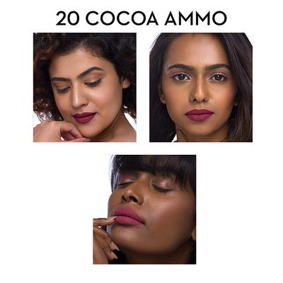 SUGAR Cosmetics Smudge Me Not Liquid Lipstick - 20 Cocoa Ammo (Mocha Brown) 4.5 ml - Liquid Lipsticks