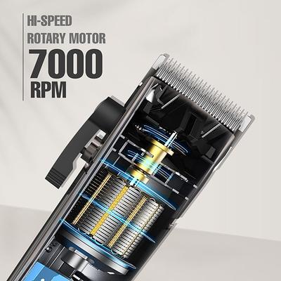 VEGA Professional Pro Star+ Hair Clipper with 7000 RPM, 6 Comb Attachment, 180 Min Runtime, VPPHC-11 1's - Trimmers