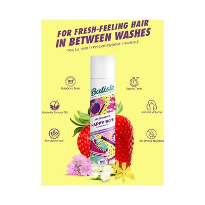 Batiste Dry Shampoo HAPPY 90S 200 ml - Dry Shampoos & Conditioners