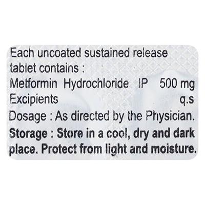 METWIN SR 500mg Tablet 10's - Diabetes-Ant