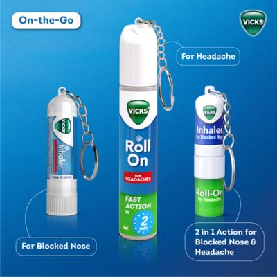 Vicks Roll On For Headaches 8 ml - Roll-On/Patch