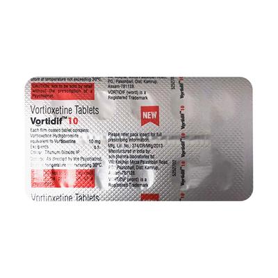 VORTIDIF 10 Tablet 10's - Depression-Ant