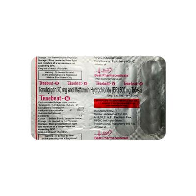 TENEBEAT M 500mg Tablet 10's - Diabetes-Ant