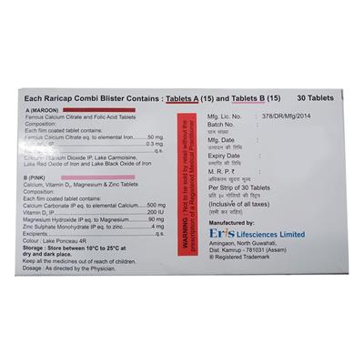 Raricap Combi Tablet 30'S - Supplements-Cal