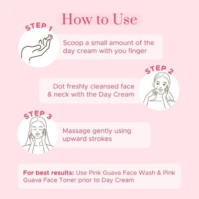 PureSense Pink Guava Day Cream with Pomegranate & Bengkoang with SPF 20 & UV protection Face Moisturizer 60 ml - Day Cream