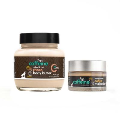 mCaffeine Deep Moisturization Duo - Choco Body Butter & Coffee Face Moisturizer 300 ml - Body Butter