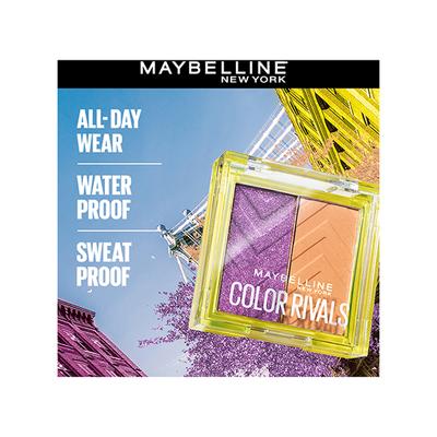 Maybelline New York Color Rivals Shadow Longwear Duo Eyeshadow Palette Spontenous x Purposeful 3 gm - Eyeliners