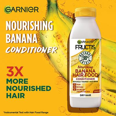 Garnier Fructis Hair Food - Nourishing Banana Conditioner For Dry Hair 350 ml - Conditioners