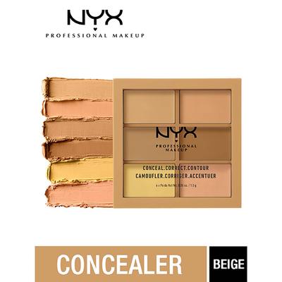 Nyx Professional Makeup Conceal, Correct, Contour Palette - 3CP02 Medium,Moyen 9 gm - Contour