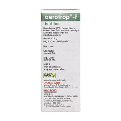 Aerotrop F Inhaler 180Md - Asthma/COPD-Ast