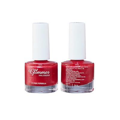 Glimmer Nail Enamel Shimmery Pink 8 ml - Nail Polish