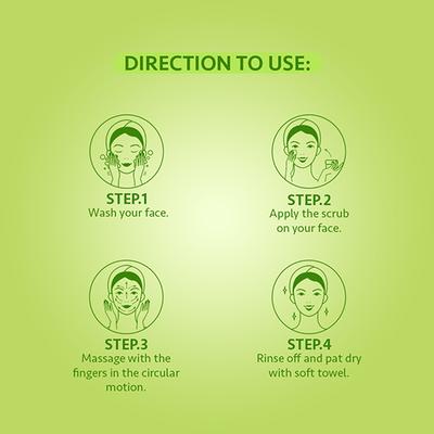 Berina Go Glow By Berina Aloevera & Tea Tree Extract Face Scrub 500 ml - Face Scrubs