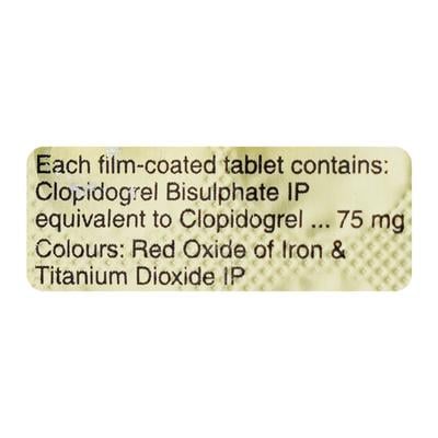 Clopivas 75mg Tablet 15'S - Blood Clot-Ant