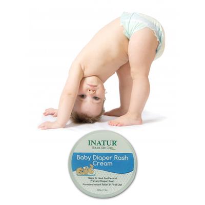 Inatur Natural Skin Care Baby Diaper Rash Cream 200 gm - Rash Creams