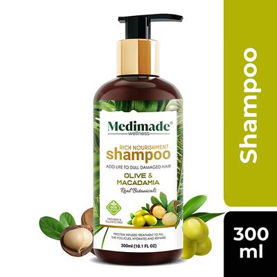 Medimade Olive And Macadamia Shampoo 300 ml - Shampoos