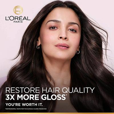 Loreal Paris Glycolic Gloss Conditioner, With Glycolic Acid, For Dull Hair, Seals 3X Gloss 340 ml - Conditioners