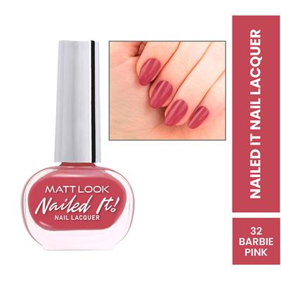 Matt Look Nailed It Nail Polish, Chip Free, Quick Dry, Longer Stay, Highly Pigmented Lacquer, Natural Finish , Dusty Rose 31 10 ml - Nail Polish