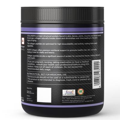 Inlife Hydrolyzed Collagen Peptides Powder - Unflavoured 200 g - Hair & Skin