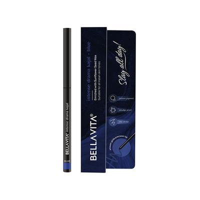Bellavita Intense Drama Kajal Blue 0.3 gm - Kajal & Kohls