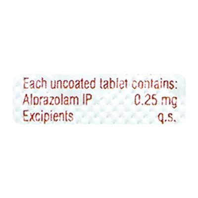 Alzolam 0.25mg Tablet 10'S - Anxiety-Anx