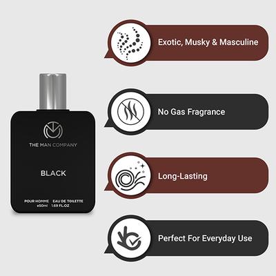 The Man Company Black EDT Perfume For Men 50 ml - Men Perfumes (Edt/Edp)