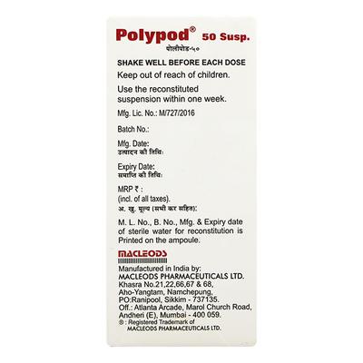 Polypod 50mg Dry Syrup 30ml - Bacterial Infections-Cep