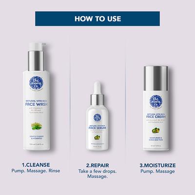 The Moms Co. Natural Vita Rich Face Cream with Vitamins C,B3,B5 and E and Hyaluronic Acid 50ml - Face Moisturizers