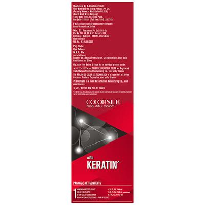 Revlon Colorsilk Hair Color With Keratin 3D Color No Ammonia- Dark Brown 3N (40ml+40ml+11.8ml) 1's - Crème