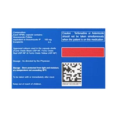 ITRAGREAT 100 Capsule 15's - Fungal Infections-Anf