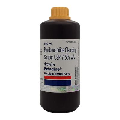 Betadine Surgical Scrub 7.5% Solution 500ml - Wound Care-Ski