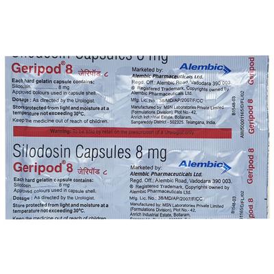 Geripod 8mg Capsule 10'S - Bladder And Prostate Disorders-Dru