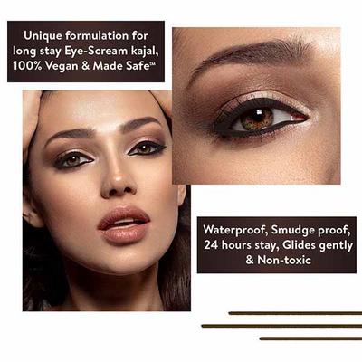 Belora Paris Eye-Scream Kajal Earthy Brown- Longstay Smudgeproof Matte Deeply Pigmented 0.3g - Kajal & Kohls