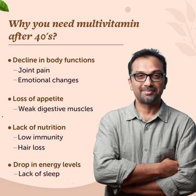 Neuherbs True Vitamin Adults 40+ Tablets 45's - Multi-Vitamins